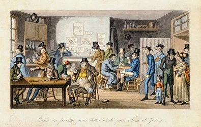 Logica in una prigione per debitori visitata da Tom e Jerry, da 